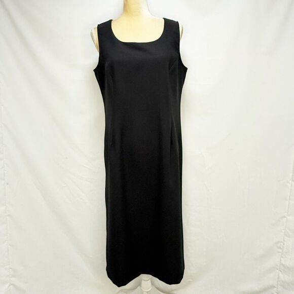 HBS Collections Womens Dress Size 12 Black Sleeveless Zip Closure - Picture 1 of 15